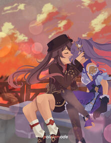 Hu Tao x Keqing (Genshin)